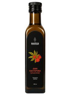 Олія касторова (рицинова) сиродавлена 250 мл TM Ahimsa 0631 фото