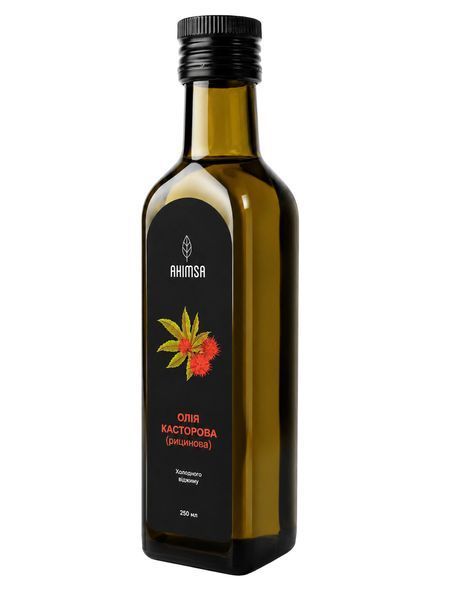 Олія касторова (рицинова) сиродавлена 250 мл TM Ahimsa 0631 фото