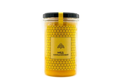Мёд подсолнечный 660 г ТМ Ahimsa 0284 фото