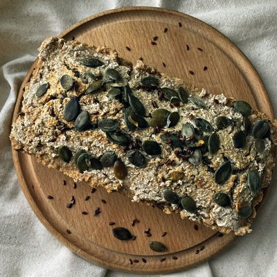 Набор для выпечки безглютенового хлеба из зеленой гречки на одну порцию ТМ Ahimsa 0274 фото