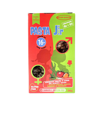 Макароны без глютена "PASTA G" ламинария, томат "Fusilli" спираль 240г TM Healthy Generation 0237 фото