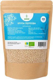 Крупа перловая органическая 800 г TM Ahimsa 0640 фото