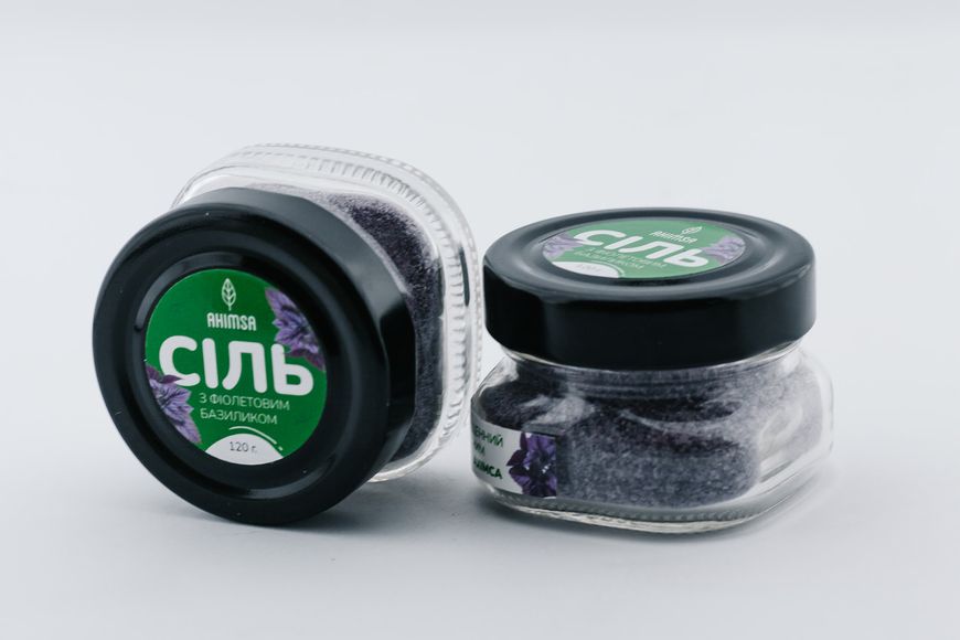 Соль с фиолетовым базиликом 120 г TM Ahimsa 0099 фото