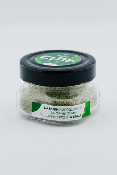 Соль с зеленым базиликом 120 г TM Ahimsa 1661184931 фото