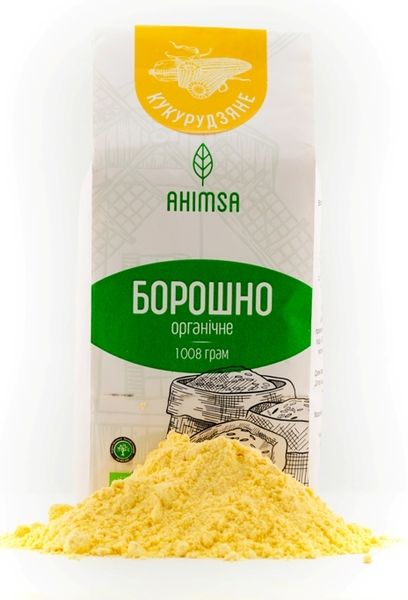 Мука кукурузная органическая без глютена 1 кг TM Ahimsa 0069 фото