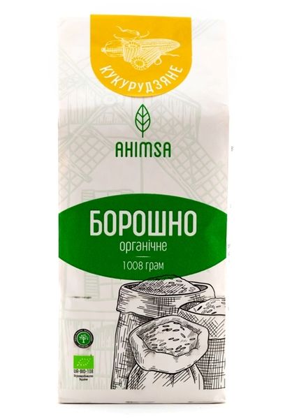 Мука кукурузная органическая без глютена 1 кг TM Ahimsa 0069 фото