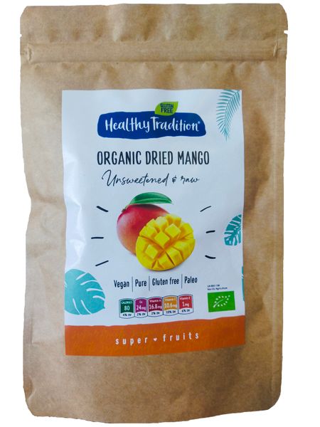 Органическое манго сушеное без сахара и консервантов, 100г, TM Healthy Tradition 0196 фото