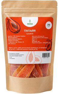 Папайя сушеная 250 г TM Ahimsa 0745 фото
