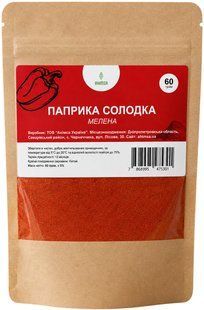 Паприка сладкая молотая 60 г TM Ahimsa 0990 фото