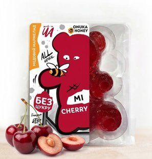 Мармелад натуральний на меду "Михась" (Вишня) 100 г ТМ ONUKA HONEY 1130 фото