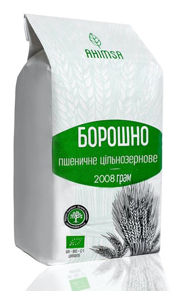 Борошно пшеничне цільнозернове органічне 2 кг ТМ Ahimsa 1780876501 фото